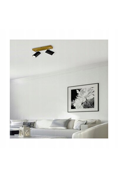 NO BRAND Spot reflectorizant de tavan MARLEY negru Trio