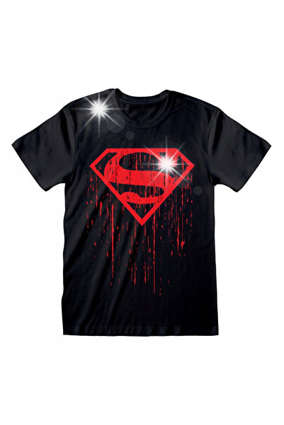 Brandon Tricou Superman cu simbol care picură, mărimea L
