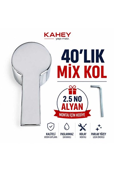 KAHEY Mix Aç-Kapa Batarya Kolu 40'lık Kartuş Uyumlu