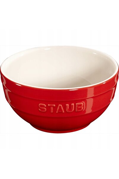 NO BRAND Bol de servire Staub rotund 12 cm, roșu