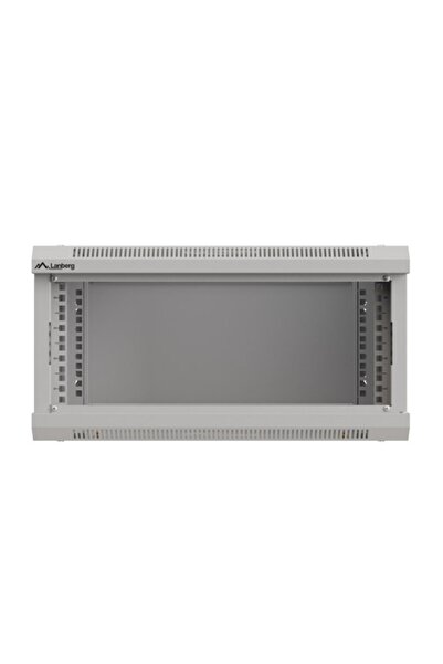 Lanberg Dulap rack de instalare suspendat 19 " 4U 540x350 gri cu uși de sticlă