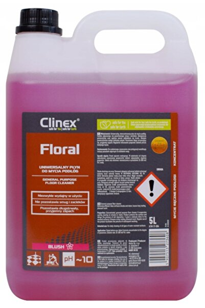 Clinex Detergent de pardoseli FLORAL BLUSH 5L eficient antistatic parfumat
