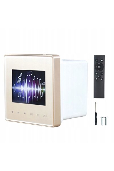 NO BRAND Amplificator Bluetooth de perete 4x25W Panou Audio Inteligent Auriu