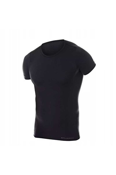 Brubeck Tricou Comfort din lână cu mânecă scurtă - grafit XL