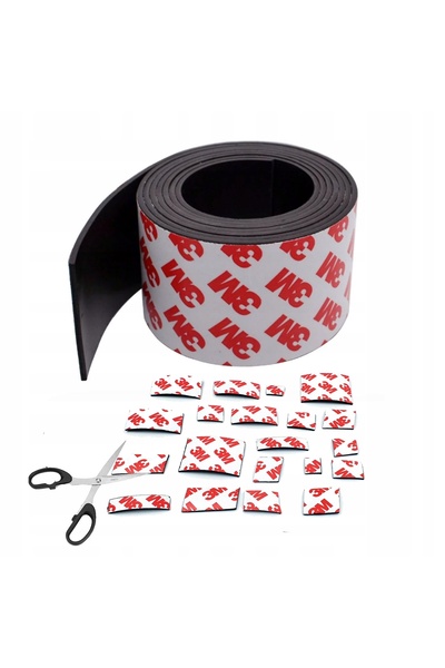 3M Bandă magnetică adezivă 15mm x 1m neagră x12