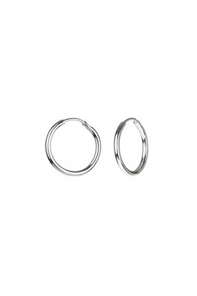NO BRAND Cercei argintii atârnători în formă de cercuri mici, 10 mm, pentru f...