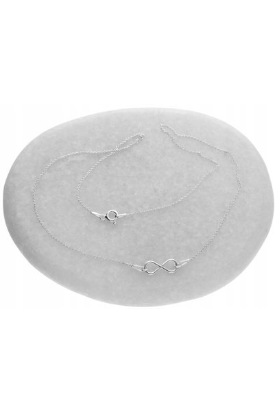 NO BRAND Colier de argint cu simbolul infinit, 45 cm, cutie, argint 925