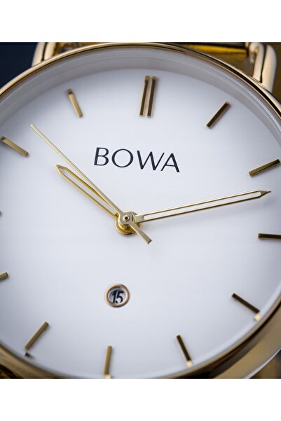 NO BRAND BOWA Milan Plasă albă-aurie 34 Set cadou (ceas + brățară)
