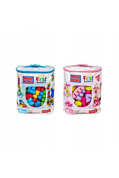 Mega Bloks Fisher Price Pungă cu blocuri 80el nieb