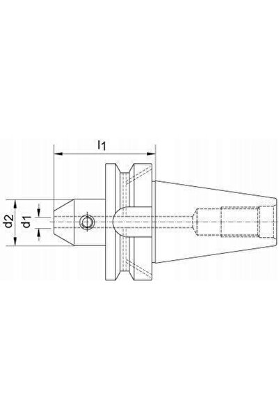 NO BRAND JISB6339ADB BT40 20mm Mandrină de prindere cu tijă Weldon, A6