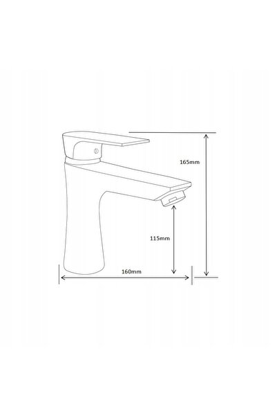 Mexen Set de baie AXEL R40, baterii cromate