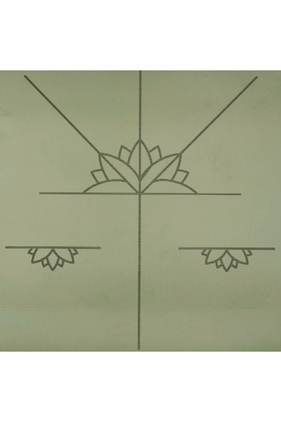 NO BRAND Saltea de yoga din cauciuc Myga Alignment 6mm XL verde