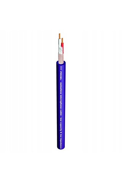 NO BRAND Cablu microfon mov 5 m conectori XLR lipiți manual Proel