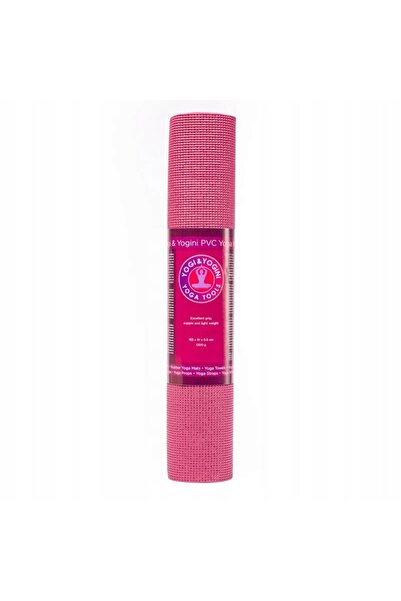 NO BRAND Saltea de yoga antiderapantă roz, 5mm, 183x61cm, pentru antrenament ...