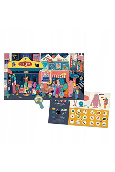 Moulin Roty Puzzle: Ieșire din cinematograful, 200 de elemente. THE SCHMOUKS ...
