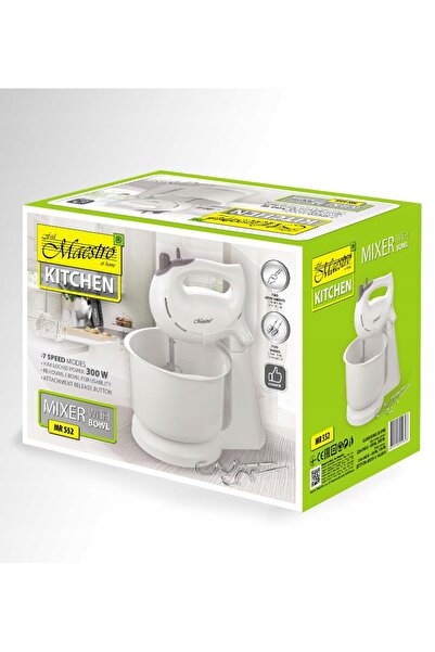 Maestro Mixer cu bol alb MR-552