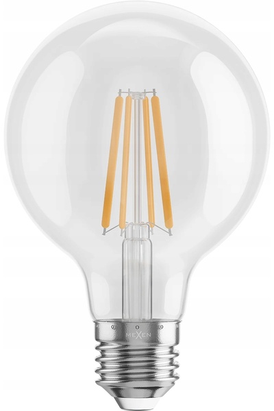 Mexen VINTIS 10X BULB LED CU FILAMENT E27 G80 8W 2700K 1055 LM TRANSPARENT