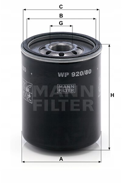NO BRAND Mann-Filter WP 920/80 Filtru de ulei WP920/80