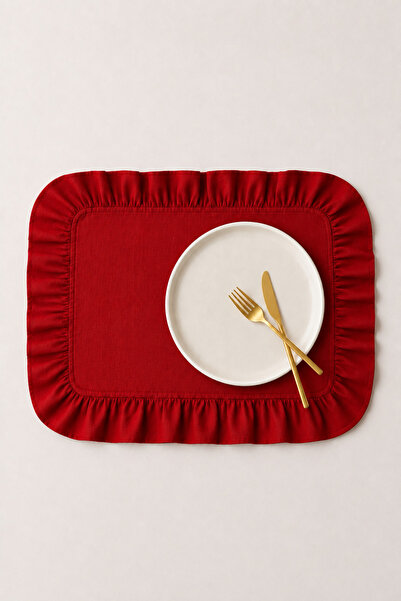 KaiHome Bella 100% Linen-Cotton Woven Placemat – Natural and Stylish Table Se...