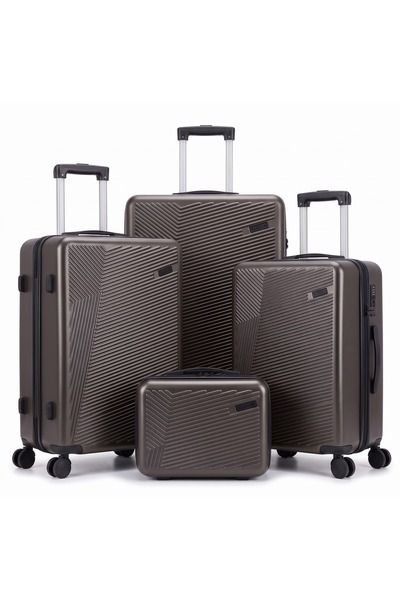 Flieger Luggage مجموعة حقائب سفر مكونة من 4 قطع مع حقيبة تجميل، دوارة 360 درج...