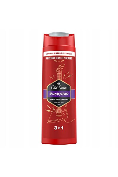 NO BRAND Old Spice Rockstar Gel de duș pentru bărbați, șampon 3 în 1, 6 x 400 ml