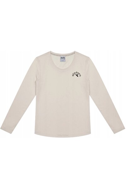 NO BRAND Diadora L.T-shirt LS Ess Tricou de tenis Sportiv, de damă, bej, L