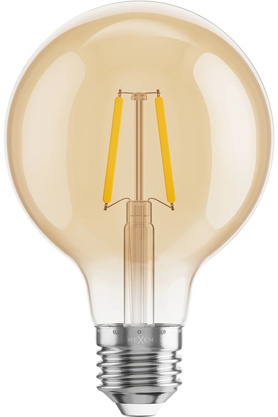 Mexen 10x Bec LED cu filament E27 tip Edison, lumină caldă, culoare chihlimba...