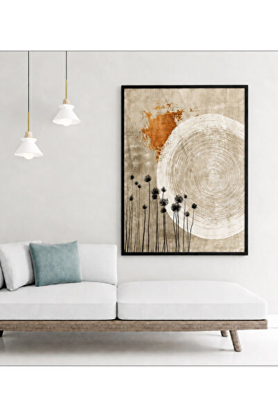 Ghaith Store Luxury Wall Art Canvas Painting - Modern Abstract Circular Desig...