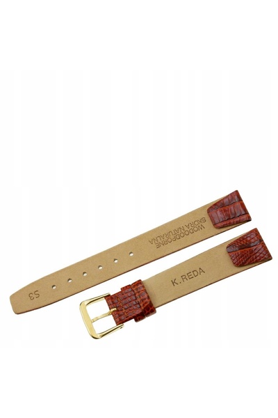 NO BRAND Curea maro adezivă REDA 16mm WAZH, pentru ceasuri cu prindere fixă