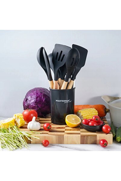 Masterpan Set de ustensile de bucătărie 12 piese. SET COMPLET Lingură Clește ...