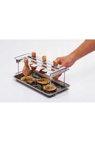 NO BRAND Broil King 64152 Suport pentru friptură cu tavă de copt
