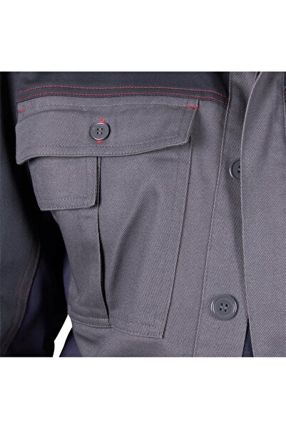 Reis Hanorac de lucru protector, pentru atelier, cu buzunare, bumbac 100%, L