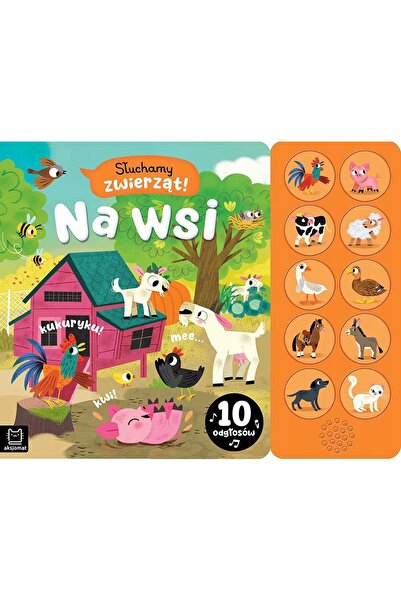 NO BRAND Suntem atenti la animale! În sat. Cartea cu 10 butoane sonore cu sun...