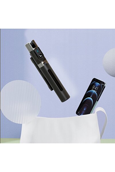 NO BRAND Selfie stick trepied pentru telefon cu telecomandă Bluetooth și lumi...