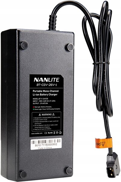 NO BRAND Încărcător de călătorie NANLITE BT-CGV-26V-1 pentru baterie V-Mount ...