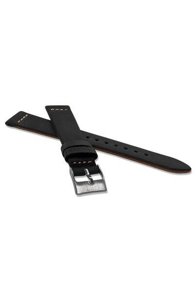 NO BRAND LAVVU Retro LSVUB20 - 20mm - Negru - Curea de ceas din piele