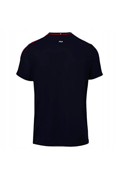 FILA Tricou de tenis pentru băieți Gabriel, albastru marin, 8-10 ani