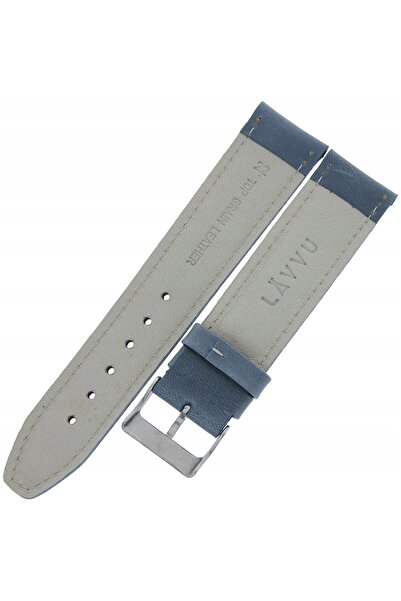 NO BRAND LAVVU Classic LSKUJ22 - 22mm - ALBASTRU - Curea de ceas din piele
