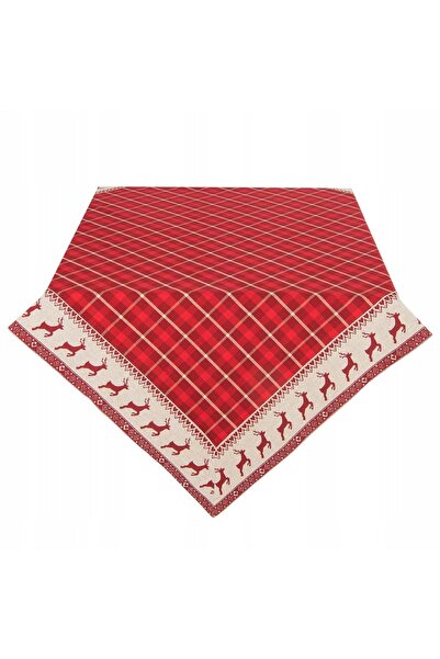 NO BRAND Față de masă cu reni 100x100 cm Clayre&Eef