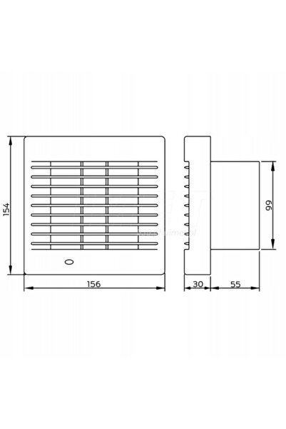 Dospel Ventilator de baie montat pe perete POLO 5 120 WCH 007-0114 120mm
