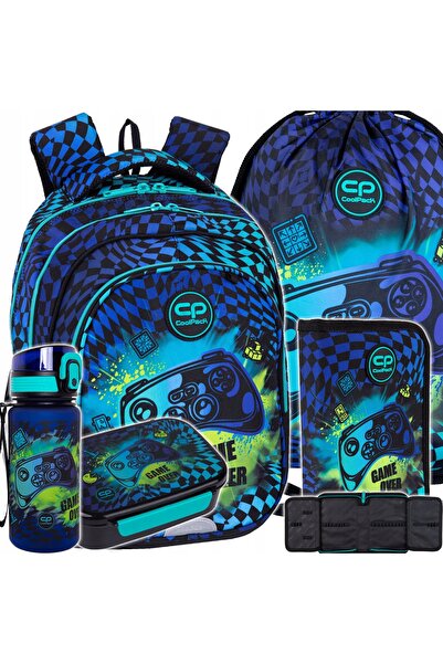 NO BRAND Ghiozdan școlar pentru băieți, clasa 4, CoolPack Fast Gamer Chess