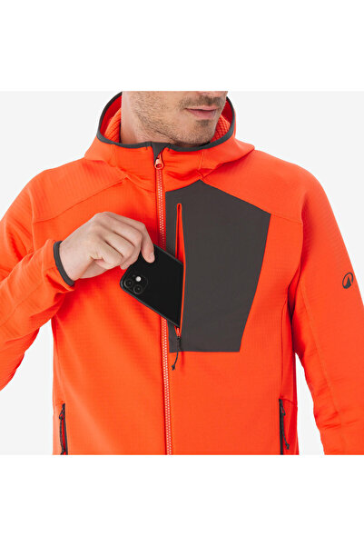 NO BRAND Fleece de drumeție Quechua MH500 Zamek pentru bărbați
