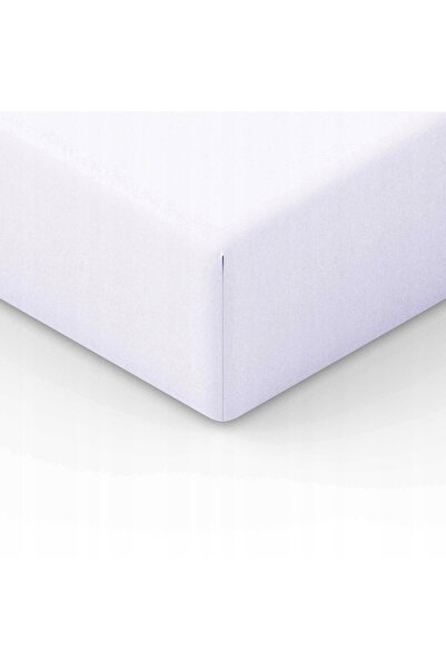 NO BRAND Cearșaf alb din jersey 220x200 cu elastic ECO