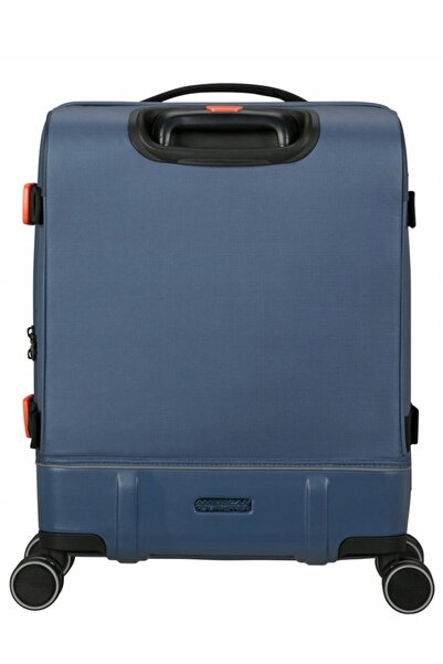 American Tourister Troler mic urban 55 cm - acoperit bleumarin / portocaliu