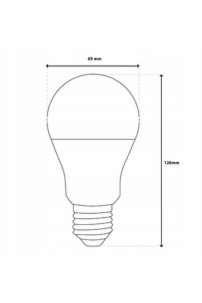 NO BRAND 6x E27 A65 15W = 125W 2025lm 3000K Cald 260 LED Bec °   LUMILED