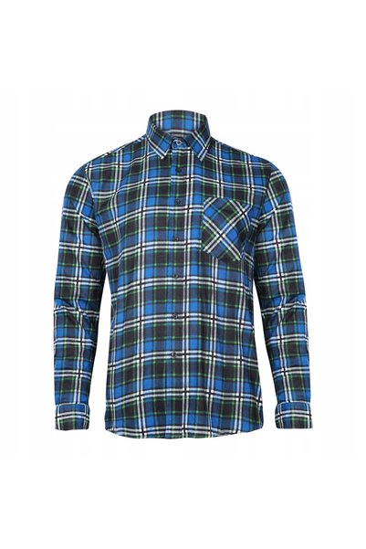 NO BRAND Cămașă de lucru din flanelă, în carouri, albastră, mărimea 3X