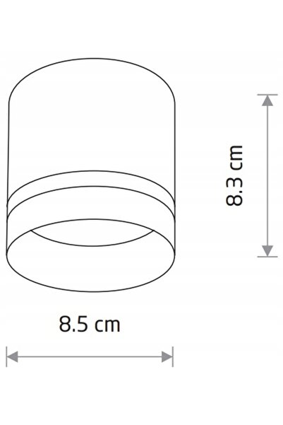 NO BRAND Spot de tavan nowodvorski rotund alb 10478