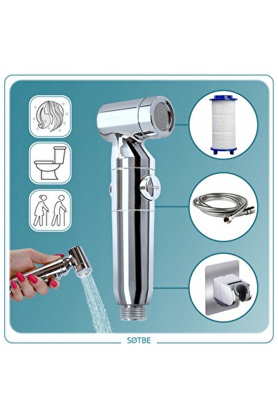 NO BRAND Duza de bideu Cap de bideu cu filtru Set START-STOP Suport furtun Sh...