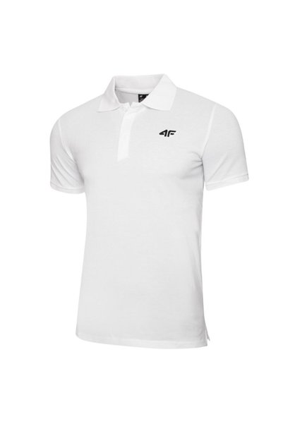 4F Tricou polo bărbați PTSM366 alb 10S 3XL