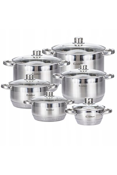 Elitehoff Set complet de oale din oțel premium 12 EL 4027